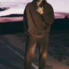 Pantalon de jogging suédé Edition - Espresso