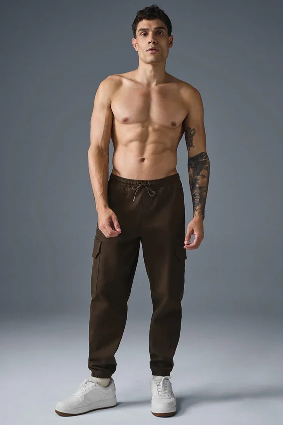Pantalon de jogging suédé Edition - Espresso