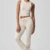 Pantalon de jogging Sway à coupe évasée - Avoine chiné