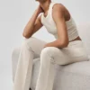 Pantalon de jogging Sway à coupe évasée - Avoine chiné