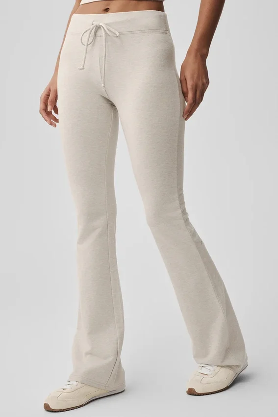 Pantalon de jogging Sway à coupe évasée - Avoine chiné