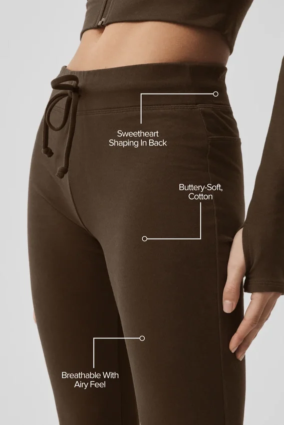 Pantalon de jogging Sway à coupe évasée - Espresso