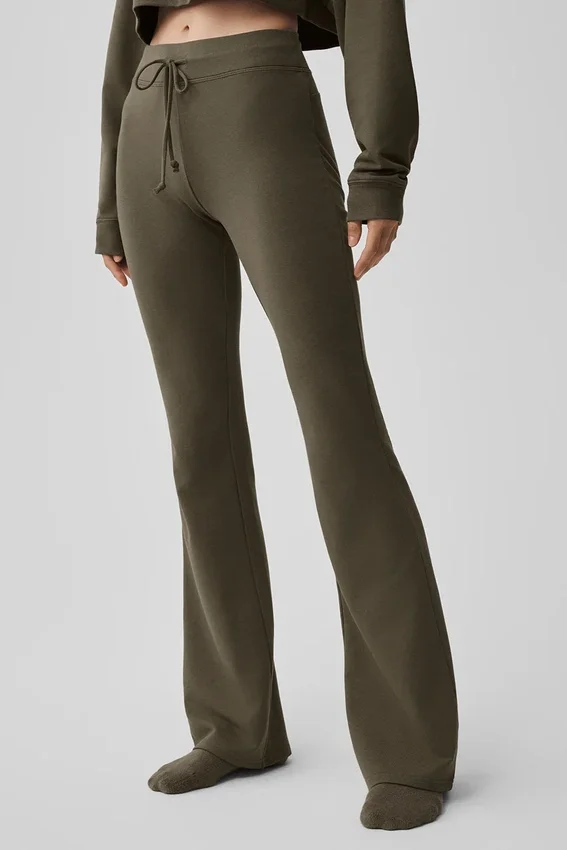 Pantalon de jogging Sway à coupe évasée - Olive Tree
