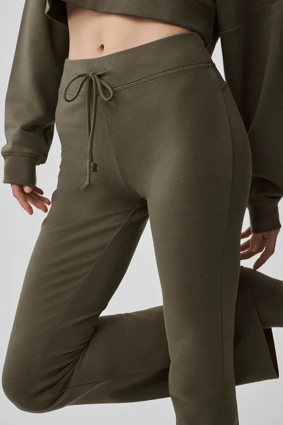Pantalon de jogging Sway à coupe évasée - Olive Tree