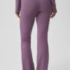 Pantalon de jogging Sway à coupe évasée - Prune
