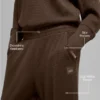 Pantalon de jogging Waffle Weekend Escape - Espresso