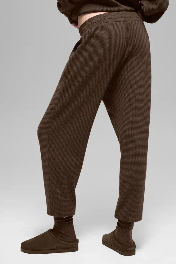 Pantalon de jogging Waffle Weekend Escape - Espresso