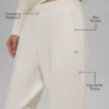 Pantalon de jogging Waffle Weekend Escape - Ivoire
