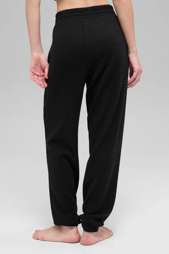 Pantalon de jogging Waffle Weekend Escape - Noir