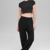 Pantalon de jogging Waffle Weekend Escape - Noir