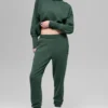 Pantalon de jogging Waffle Weekend Escape - Vert trèfle