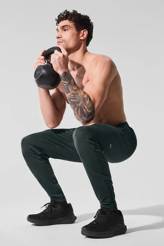 Pantalon de performance Conquer React - Vert anthracite