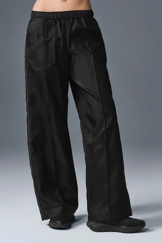 Pantalon de sport à jambes larges Afterglow - Noir