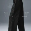 Pantalon de sport à jambes larges Afterglow - Noir