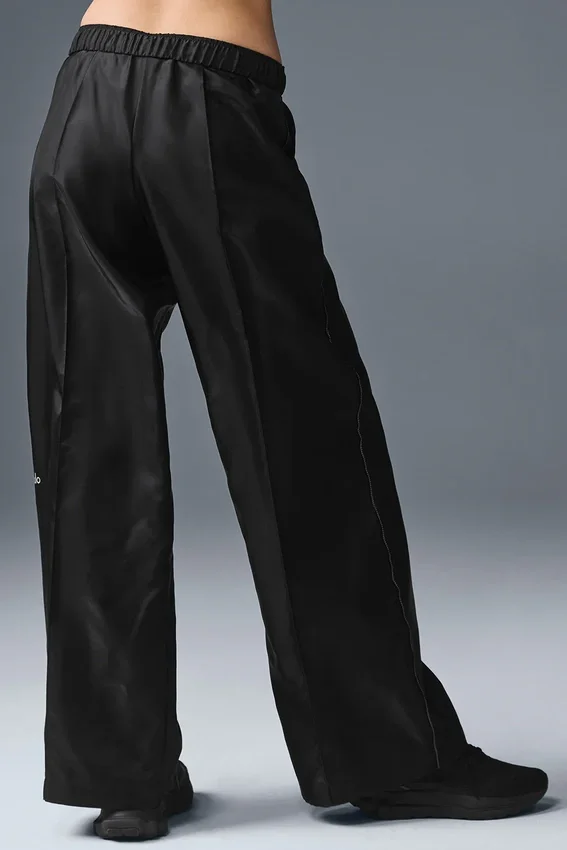 Pantalon de sport à jambes larges Afterglow - Noir