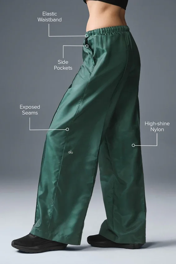 Pantalon de sport à jambes larges Afterglow - Winter Ivy