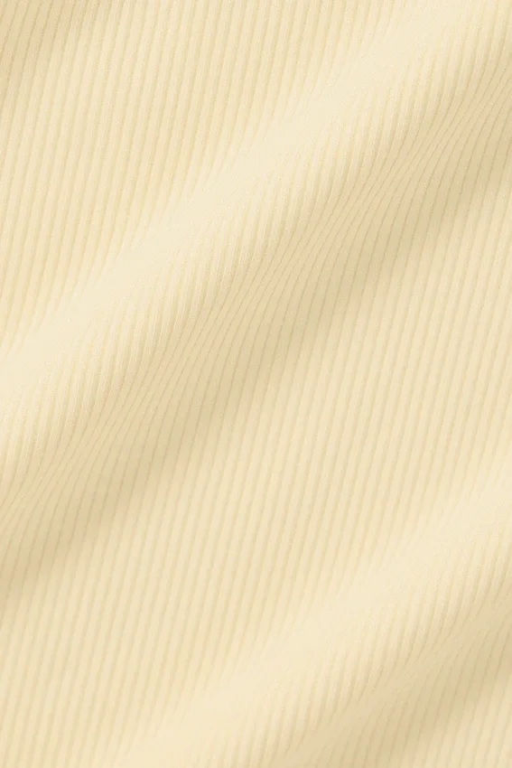 Pantalon droit Dreamlight à taille mi-haute – Jaune bougie