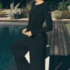 Pantalon droit Dreamlight à taille mi-haute - Noir