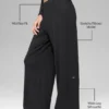 Pantalon droit Dreamlight à taille mi-haute - Noir