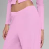 Pantalon droit Dreamlight à taille mi-haute - Rose Candy Heart