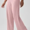 Pantalon droit Dreamlight à taille mi-haute - Rose vintage