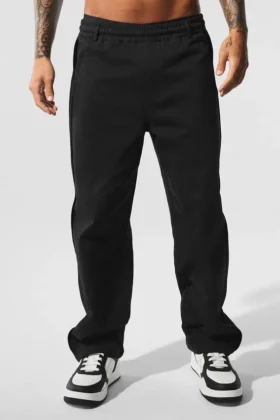 Pantalon droit Edition Sueded - Noir
