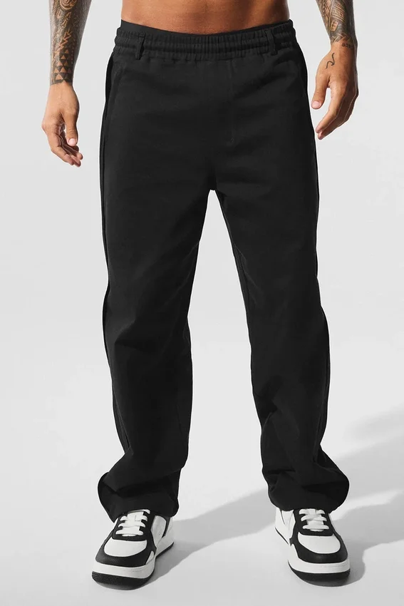 Pantalon droit Edition Sueded - Noir
