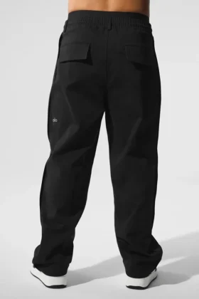 Pantalon droit Edition Sueded – Noir