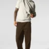 Pantalon droit en suédine Edition - Espresso