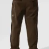 Pantalon droit en suédine Edition - Espresso