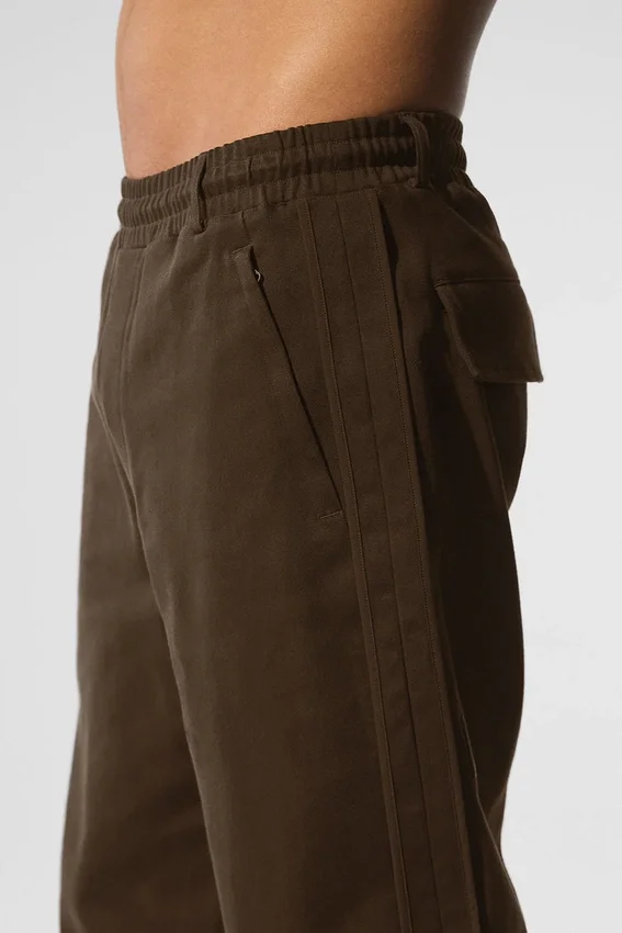 Pantalon droit en suédine Edition - Espresso