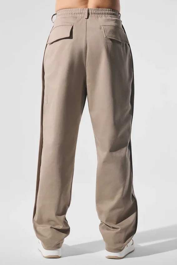 Pantalon droit en suédine Edition - Gravel