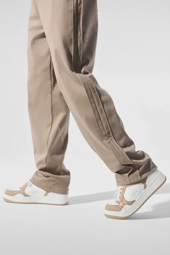 Pantalon droit en suédine Edition - Gravel