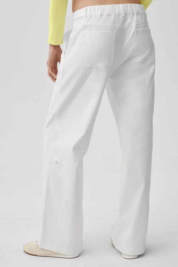 Pantalon droit High Road - Blanc