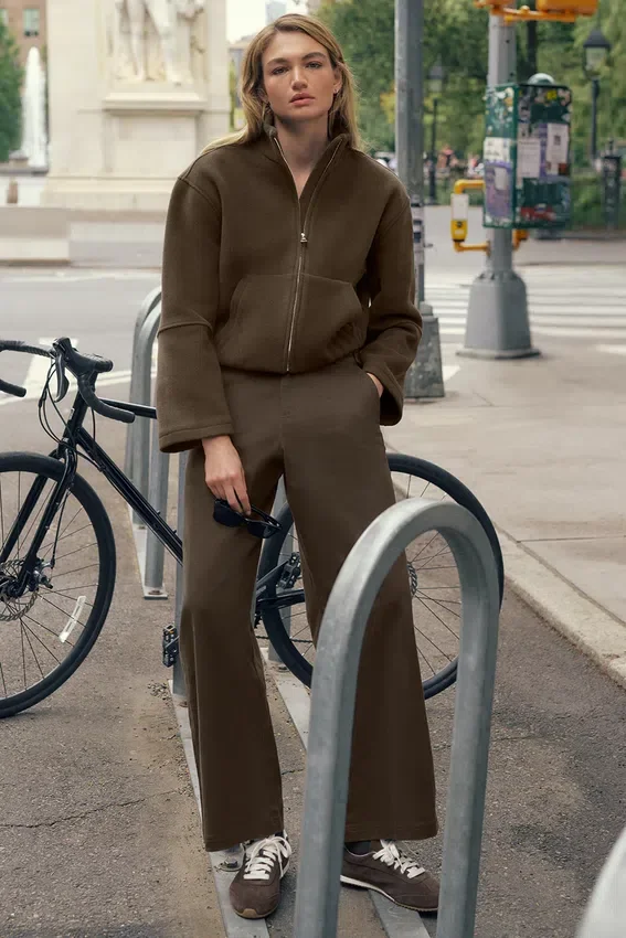 Pantalon droit High Road - Espresso