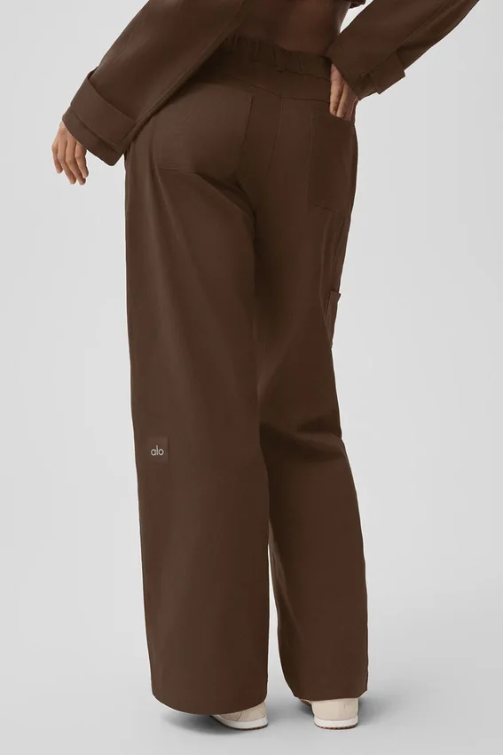Pantalon droit High Road - Espresso