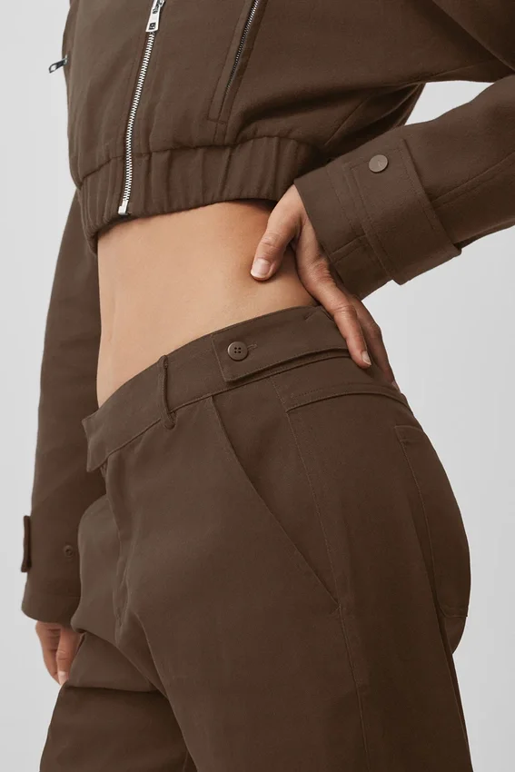 Pantalon droit High Road - Espresso