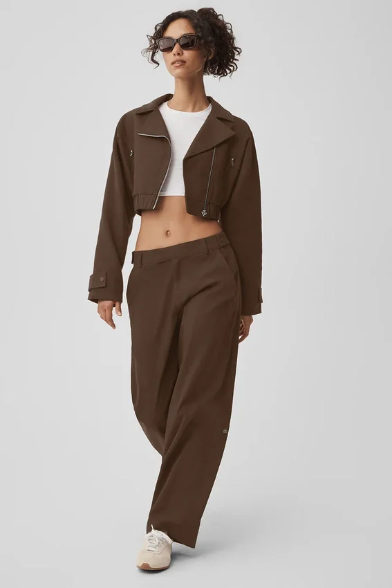 Pantalon droit High Road - Espresso