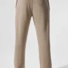 Pantalon droit à motif gaufré Elevate - Gravel