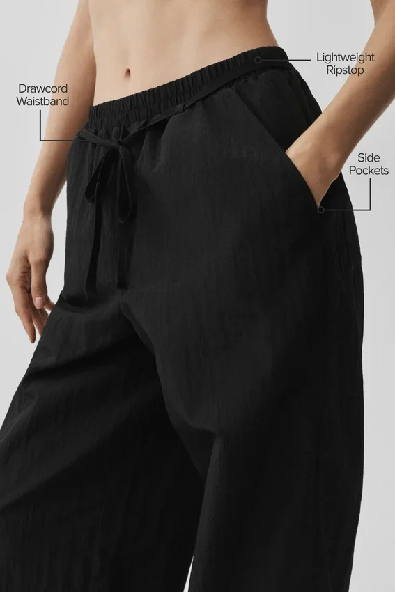 Pantalon droit Ripstop Electric - Noir