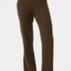 Pantalon en cachemire High-Waist et motif gaufré moelleux - Espresso