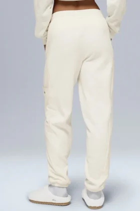 Pantalon en polaire « Wintry Mix » – Ivoire