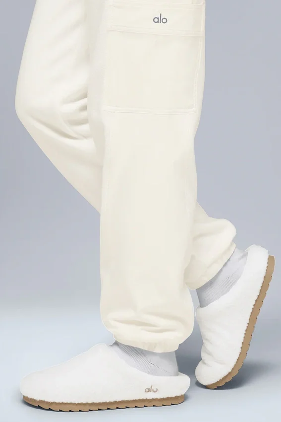 Pantalon en polaire « Wintry Mix » – Ivoire