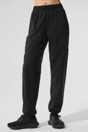 Pantalon en polaire « Wintry Mix » - Noir