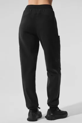 Pantalon en polaire « Wintry Mix » – Noir