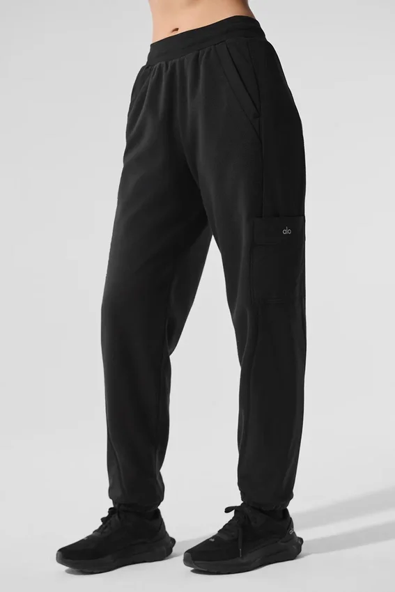 Pantalon en polaire « Wintry Mix » - Noir