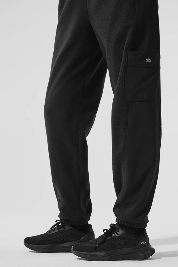 Pantalon en polaire « Wintry Mix » - Noir