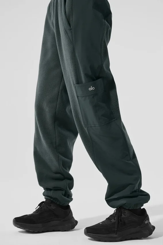 Pantalon en polaire « Wintry Mix » - Vert anthracite