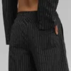 Pantalon à fines rayures Daylight (long) - Noir/Titane
