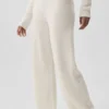 Pantalon High-Waist en laine et cachemire « New Class » - Ivoire